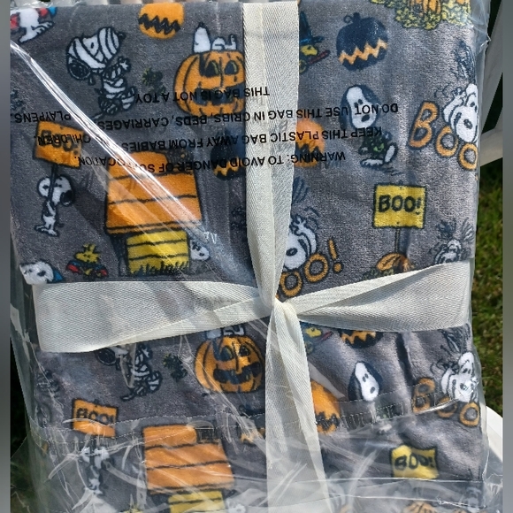New Factory Sealed Large Halloween Plush Blanket 🎃 - Picture 4 of 5